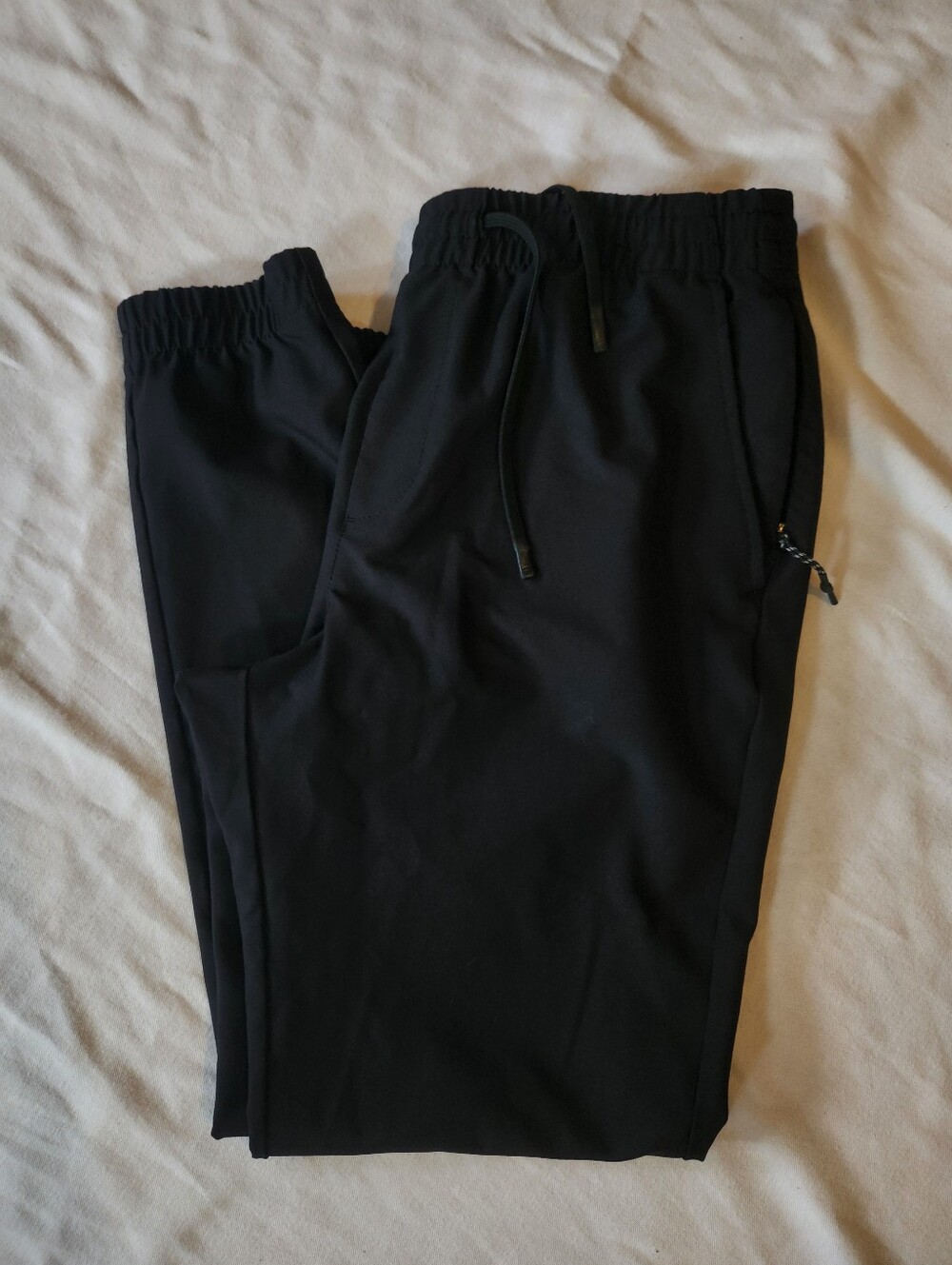 FLX Black Athletic Jogger Pants Zip Pockets Men's M